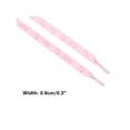 thumbnail image 3 of INSPIRE CHIC Flat Shoestrings Heart Printed Shoe Lace for Sneakers 1 Pair Pink 120cm/47.2", 3 of 5