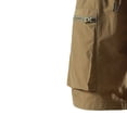 thumbnail image 6 of HOOMEUMY Men's Shorts Summer Solid Color Comfy Lightweight Elastic Waist Baseball Basketball Short Pants with Pockets Coffee XXXXL, 6 of 9