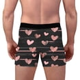 thumbnail image 7 of Men's Valentine's Day Printed Boxer Briefs Breathable Close Fitting Comfortable Underwear with Elastic Waistband, 7 of 7