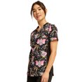 thumbnail image 6 of Tooniforms Women Scrubs Top V-Neck Print TF780, 6 of 6