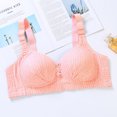 thumbnail image 3 of Fesfesfes Bras for Women Padded Shaped Bras Wire Free Side Lifted Underwear Bras Elegant Striped Printed Bras Gather Push Up Unwired Everyday Bras, 3 of 3