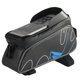 thumbnail image 1 of Bolsa de ciclismo con saco de tubo con pantalla táctil frontal de bicicleta azul, 1 of 5