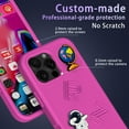 thumbnail image 6 of Dteck Soft Silicone Case for iPhone 14, with Removable Cute Cartoon Charms Protective Phone Cover for Boys Girls, Shockproof DIY Case for iPhone 14,Rose, 6 of 6