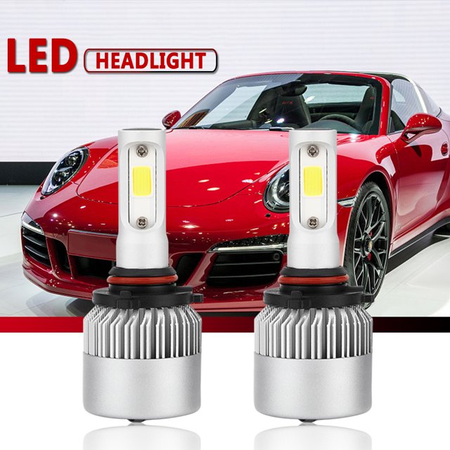 2 uds bombilla de faro LED H7 H1 H3 bombilla de luz antiniebla 9000LM 72W 6500K (9006/HB4)