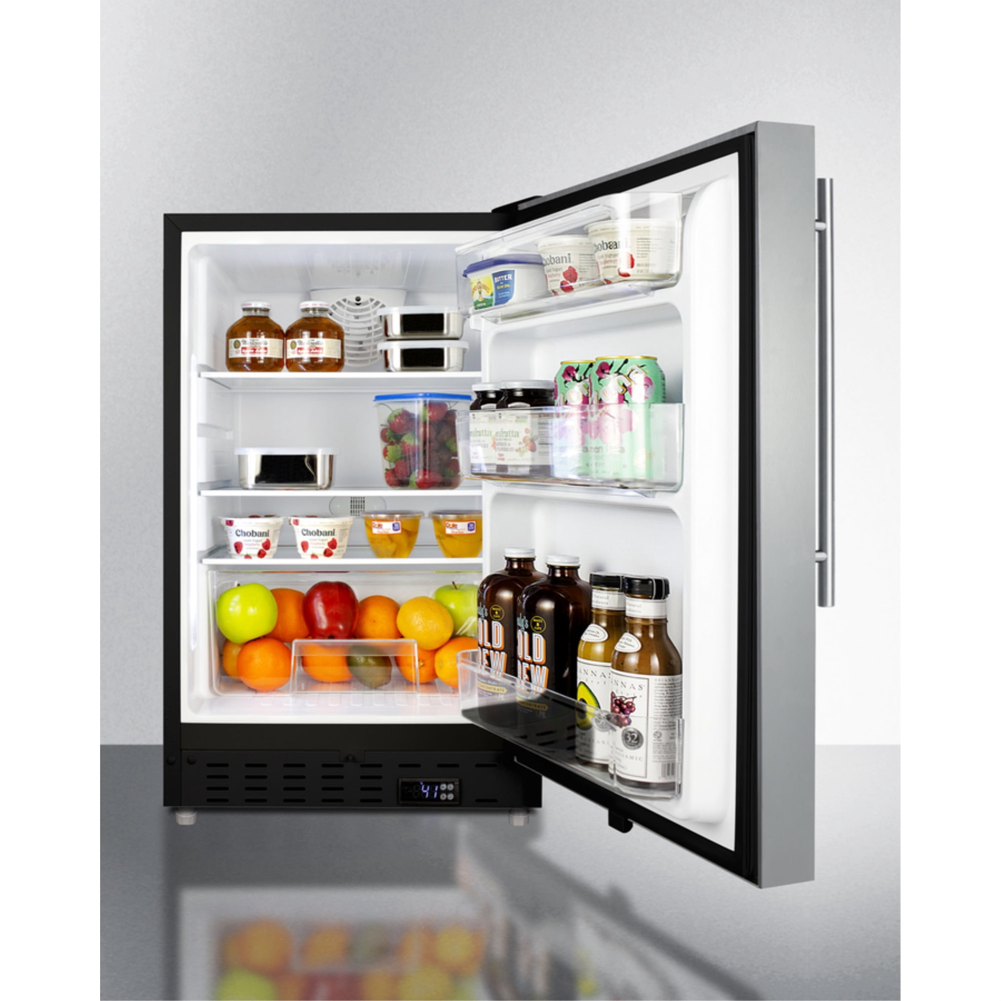Summit ALR47BCSSHV 20 in. Built-In All-Refrigerator, Stainless Steel