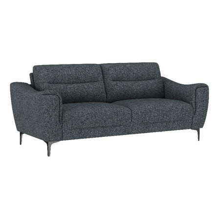 Nolan Upholstered Sloped Track Arm Sofa Charcoal