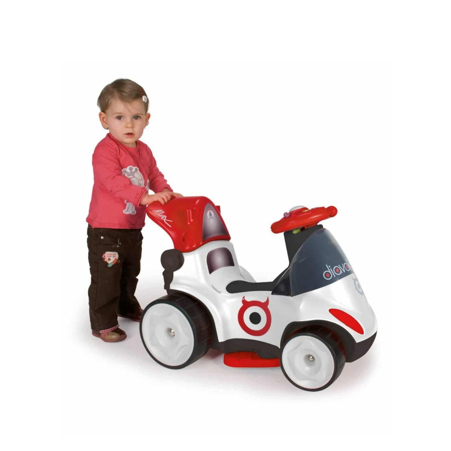 KidsVip INJUSA Diavolo 9 in 1 Edition Push/Rocker/ Foot to Foot/Foot to Floor/Ride on with Handle for Toddlers