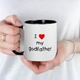 thumbnail image 3 of CafePress - I Love My Godfather Mug - 11 oz Ceramic Mug - Novelty Coffee Tea Cup, 3 of 3
