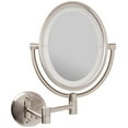 JERDON Wall Mount Mirror For Bathroom ,Nickel Finish - Model JP7510N