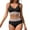 Black, variant on Bikini Sets for Women Scalloped Trim Bathing Suits High Waisted Tummy Control Two Piece Swimsuits 2025