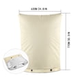 thumbnail image 2 of Backflow Preventer Pipe Insulation Cover (5°F) - 7 Layers Insulated Cover Pouch for Irrigation Backflow Valve, Sprinkler Valves in Snow or Sun Exposure, Winterizing Backflow Preventers - Beige, 2 of 6
