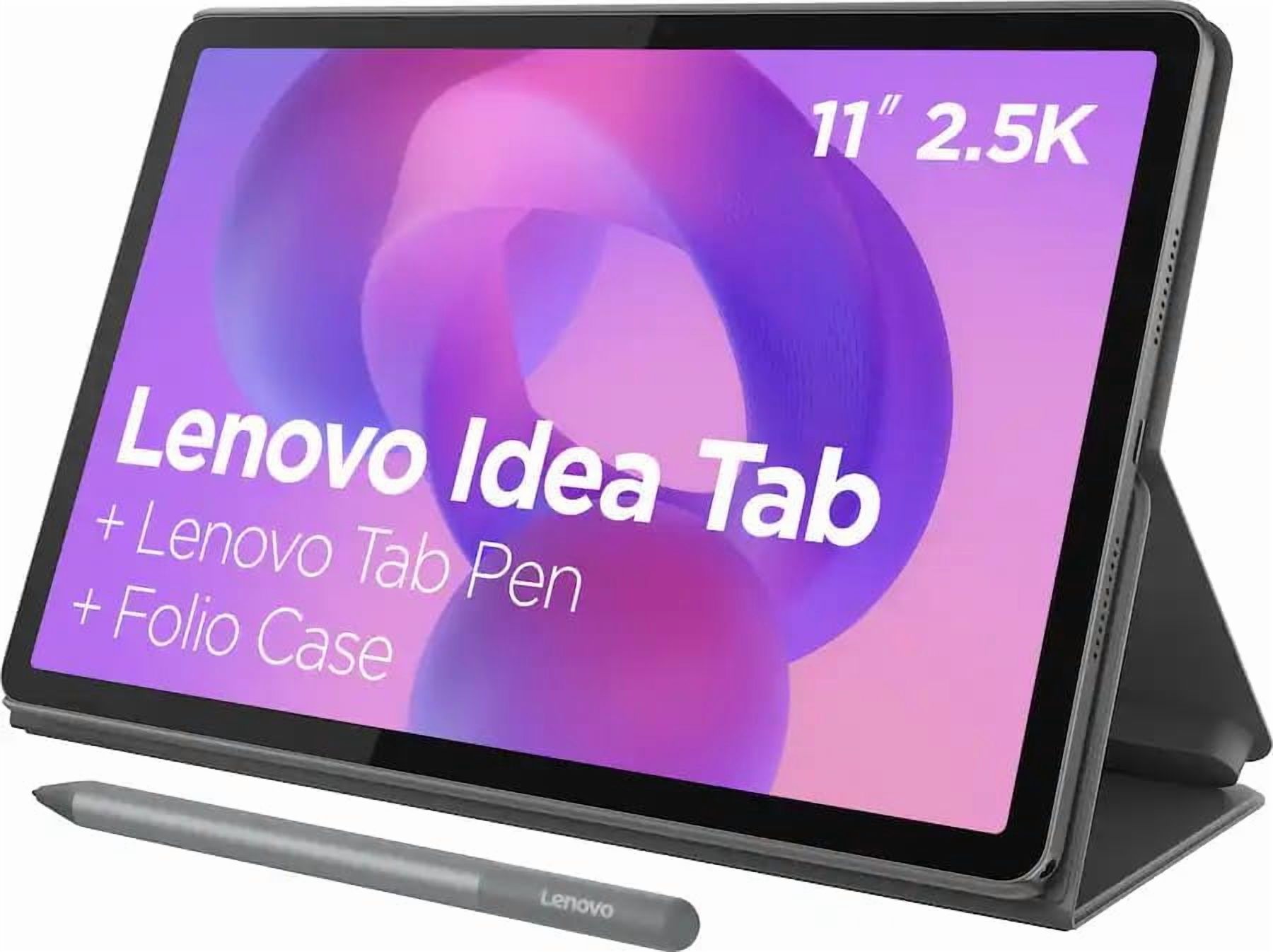 Lenovo Idea Tab 11" Tablet with Pen & Folio Case - Dimensity 6300 - 8GB RAM - 128 GB Storage - Android 15 - 2.5K - 90 Hz - Luna Grey (ZAFR0929US)