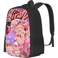 thumbnail image 2 of KirBy Backpack Cute Cartoon Kawaii Game Backpack Casual Daypack Travel Backpack Lightweight Laptop Travel Backpack For Adults Work Camping Backpack Set Laptop Backpack,Style-44, 2 of 8