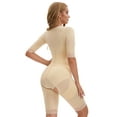 thumbnail image 2 of Unique Bargains Women's Lace Trimmed Hourglass Body Shapewear L Beige, 2 of 6