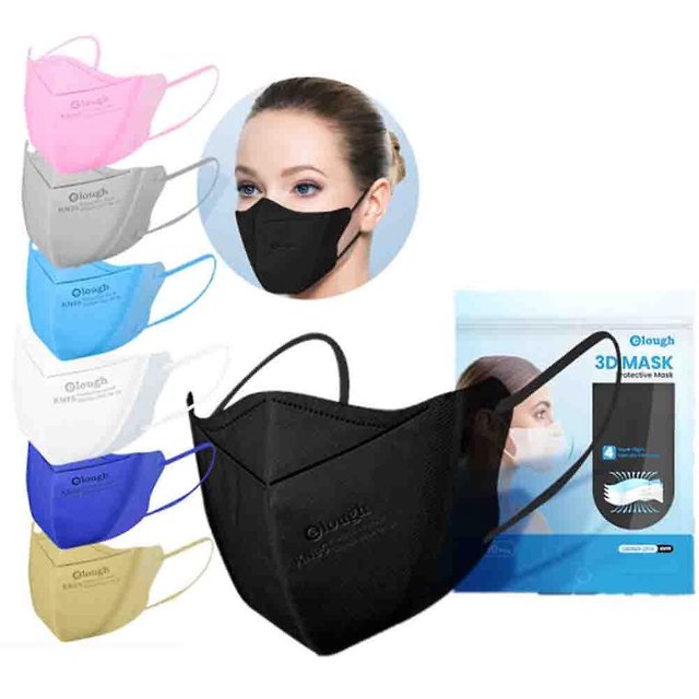 50 Piezas KN95 FFP2 Mascarilla Protectora de 4 Capas para Adultos Sunrise Home
