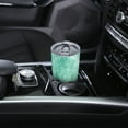 thumbnail image 2 of 20oz Tumbler With Lid And Straw, Green Marble Vacuum Insulated Iced Coffee Mug Reusable Travel Cup Stainless Steel Water Bottle, 2 of 6