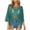 Green, variant on Womens Crochet Tops Summer Boho 3/4 Sleeve Crewneck Lightweight Out Knit Top Summer Beach Swimsuit Coverup (Blue, XXL)