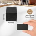 thumbnail image 2 of Uxcell Rubber Solid Anti-Vibration Pads, Rubber Square Washers Multi-Purpose Gasket Pad 60mm x 60mm Thick 4, 2 of 7