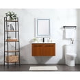 thumbnail image 6 of 36 inch single bathroom vanity in teak with backsplash, 6 of 8