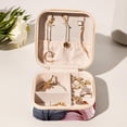 thumbnail image 6 of Ink plant Travel Portable Square Jewelry Box Organizer: Ideal Solution for Rings, Earrings, Necklaces, Bracelets, and More! Gift for Girls and Women., 6 of 6