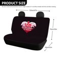 thumbnail image 4 of CHAQLIN Valentine's Day Car Back Seat Covers Featuring I Love You Heart, Set of 2 Pieces Stretch Durable Covers for Dog Owners and Daily Travel, 4 of 4