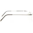 thumbnail image 3 of Unisex Optical Eyewear - Oval Shape, Metal Rimless, Shiny Gunmetal, 3 of 4