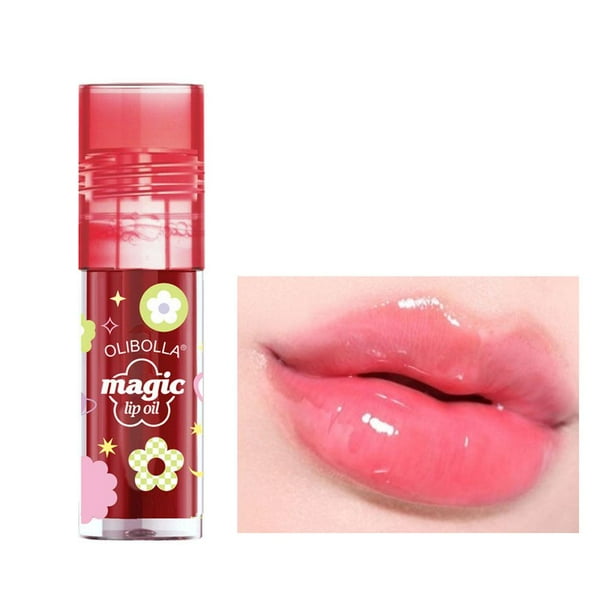 Ruifaya Aceite para labios hidratante, fácil de colorear, nutritivo, no fácil de manchar.