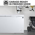 thumbnail image 6 of Kenmore 21 Cu. Ft. (600L) Convertible Chest Freezer/Refrigerator | Garage-Ready Deep Freeze | Dual Lids With Safety Locks | Manual Defrost | Easy-Rolling Wheels | White | Hunting Cabin Garage Cottage, 6 of 7