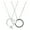 Black White, variant on SmartBy 1 Pair Couple Matching Necklaces Electroplated Alloy Magnetic Heart And Ring Shape Pendant Adjustable Romantic Love Husband Wife Pairing Necklaces Valentines Day Gift