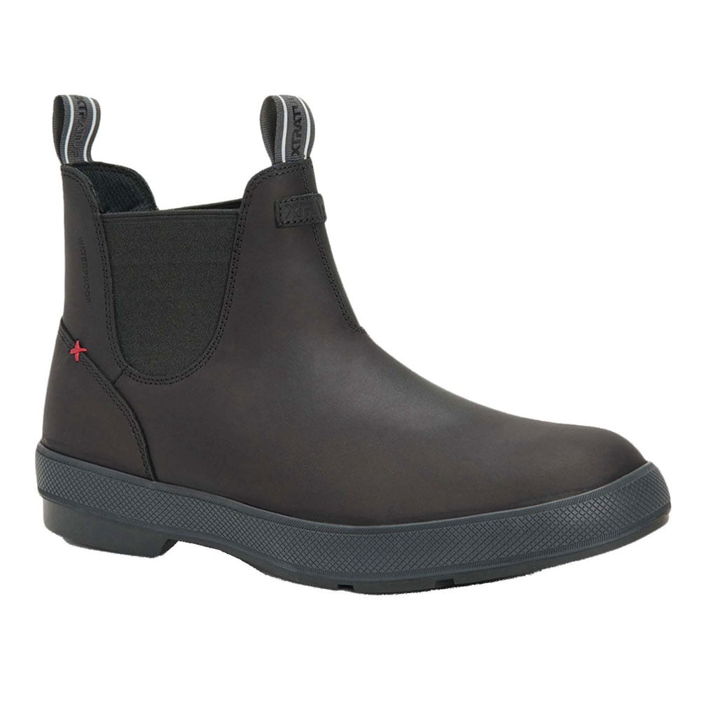 Blundstone Steel Toe Slip-On Elastic Side Boots, Kick Guard, Black