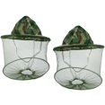 thumbnail image 1 of 1 Paquete Camuflaje Apicultura Apicultor Repelente de mosquitos Abeja Insecto Mosca Máscara Gorra Sombrero con cabeza Red Malla Protección facial Equipo de pesca al aire libre, camuflaje ShuxiuWang 8390612991097, 1 of 1