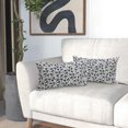thumbnail image 6 of Daisy Floral Block Print Lumbar Pillow Covers 12X20 Inch Navy Blue Beige Flowers Decorative Pillow Cases Set of 2 Farmhouse Home Decor Vintage Rustic Cute Throw Pillows for Sofa Couch Outdoor, 6 of 6