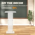 thumbnail image 3 of Podium en Acrylique - 47 Pouces de Hauteur, Support en Acrylique Transparent avec Tablette de Rangement, Grande Surface de Lecture, Chaire Autoportante pour Églises, Conférences, Discours, Mariages, Salle de Classe, Noir, 3 of 7