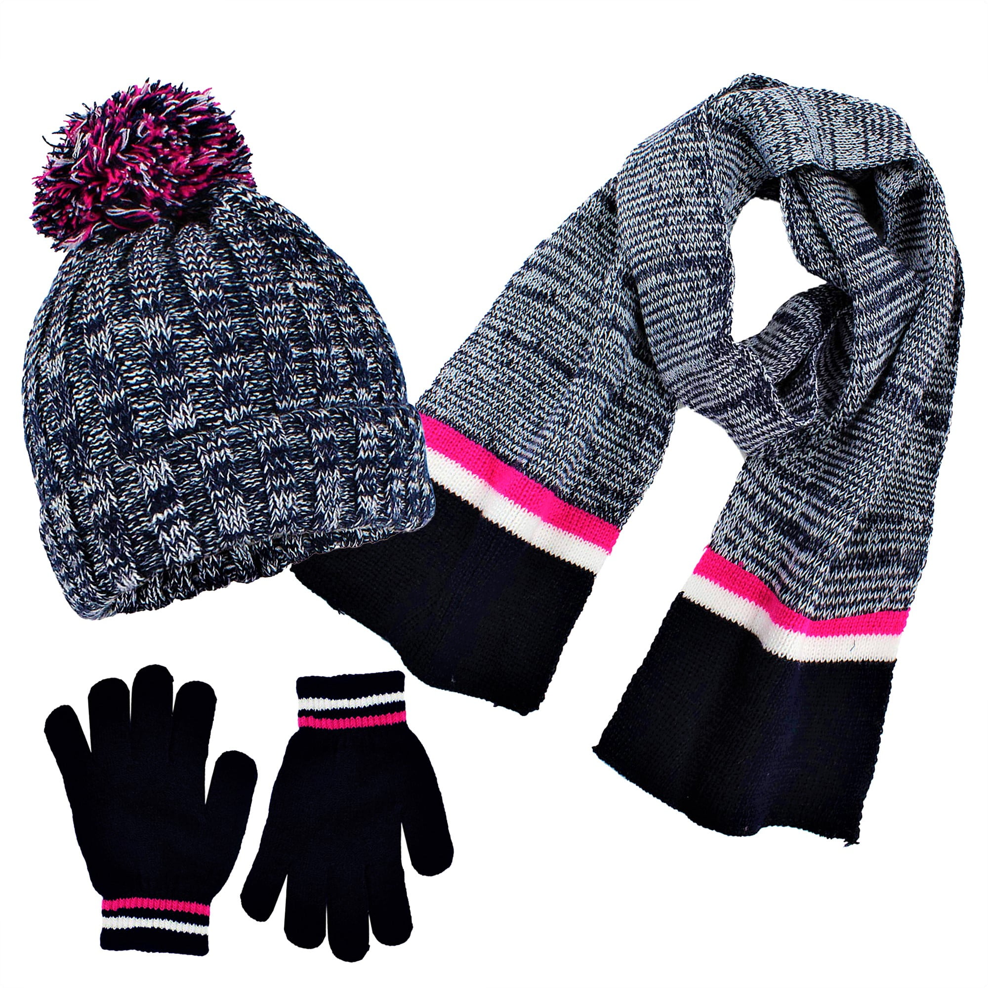 Swak Girls Hat,Scarf & Glove SetKids Cold Weather Winter Accessories