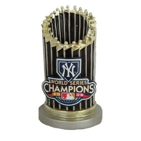 Forever Collectibles FBWS09NYYPW 2009 World Series Trophy Paperweight - New York Yankees