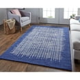 thumbnail image 2 of Feizy Home Collection 2' x 3' Blue and Ivory Architectural Hand Tufted Rectangular Wool Area Throw, 2 of 4