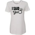 thumbnail image 3 of Inktastic I Said Yes with Engagement Ring Women's T-Shirt, 3 of 5