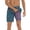 Lobsters / USA Stripe, variant on Men's Swim Trunks with Compression Liner 7 Inch Inseam Retro Parrots / Purple M