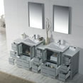 thumbnail image 4 of 84-S" Freestanding Bathroom Vanity with Side Cabinet & Ceramic Sink - Metal Grey, 4 of 4