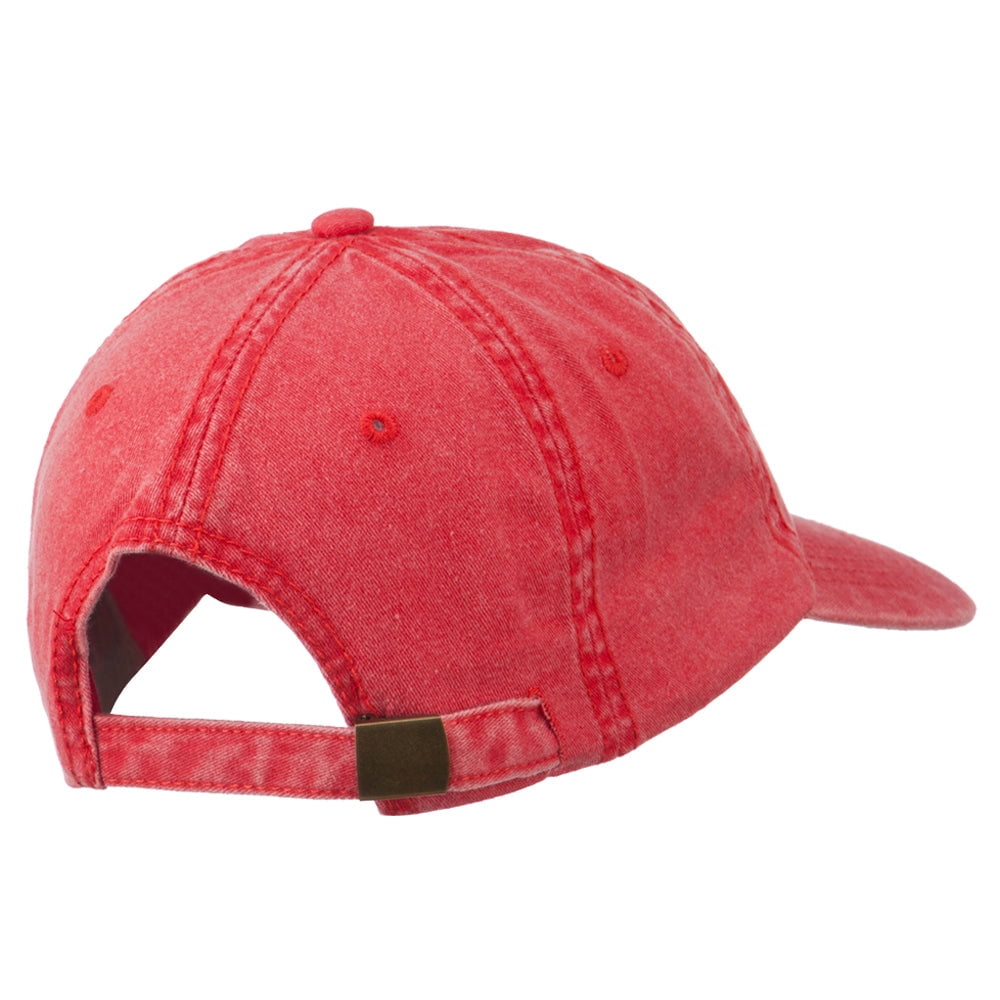 Texas State Bluebonnet Flower Embroidered Cap - Red OSFM