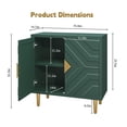 thumbnail image 5 of CBJCBJ 31.7" Modern Accent Sideboard Buffet Cabinet with 2 Doors & Shelves, Credenza for Living Room Storage, Green, 5 of 6