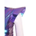 thumbnail image 5 of Aislor Womens Metallic Space Alien Shiny Robot Dress Carnival Outfits with Gloves Blue L, 5 of 7
