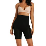 Joyshaper Shapewear Panties Undergarments for Women High Waist Tummy Control Body Shaper Fajas para Mujer(Black-L)