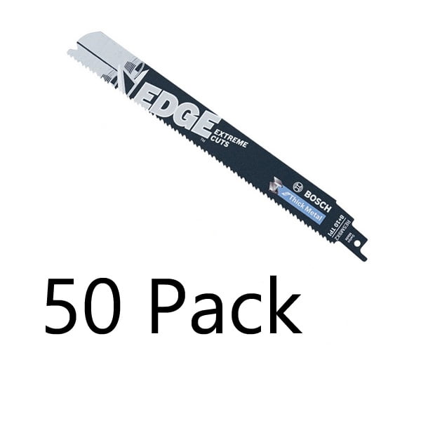 Bosch 50 Pack of 9 Inch 8/10 TPI Edge Reciprocating Saw Blades