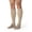 Beige, variant on Sigvaris Essential 862 Opaque Men's 20-30 Closed Toe Knee High Compression Stockings Crispa SS Short