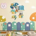 thumbnail image 7 of Tonie Magnetic Wall Shelf Set of 3, Wooden Floating Shelves for Tonie Figures, Toniebox, Charging Station, Decorative Hanging Shelf for Kids, Nursery Room (Cloud and 2 Lightning), 7 of 7