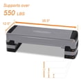 thumbnail image 2 of Gymax Exercise Aerobic Step Adjustable Height Step Platform w/ 4 Removable Risers, 2 of 10
