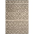 thumbnail image 2 of SAFAVIEH Arizona Quinton Geometric Shag Area Rug, Grey/Ivory, 4' x 6', 2 of 6
