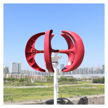 

Wind Power Turbines Generator 8kw 12/24/48V 5 Blades Windmill Lantern Vertical Axis For Streetlight with MPPT Controller
