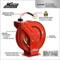 thumbnail image 4 of Milton Air Hose Reel w/ Auto- Retractable Steel Dual Arm, 3/8" MNPT x 50 ft. Hybrid Rubber Hose - 300 Max PSI, 4 of 7